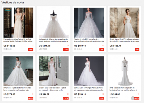 comprar vestidos de novia en aliexpress