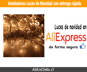 Vendedores luces de navidad en AliExpress con entrega rápida a Chile