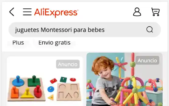 buscar juguete montessori para bebes en aliexpress