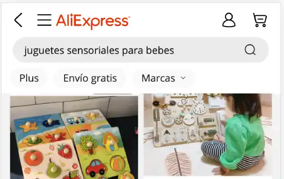 juguetes sensoriales para bebés en aliexpress