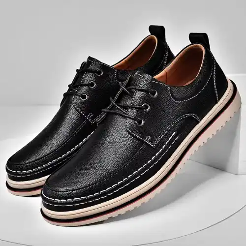 Zapatos de cuero cosidos para hombre en AliExpress Chile