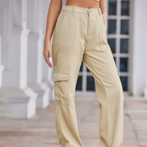 pantalón tiro bajo mujer en AliExpress Chile