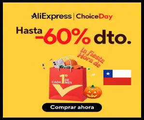 Choice Day AliExpress Chile: Cupones Octubre 2025