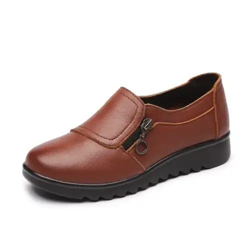 zapatos de cuero cafés para mujer en AliExpress Chile