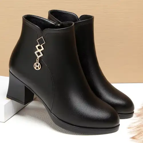 zapatos de cuero con taco para mujer en AliExpress Chile