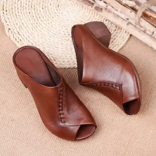 zapatos de cuero natural para mujer en AliExpress Chile