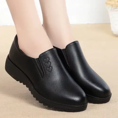 zapatos de cuero negros para mujer en AliExpress Chile