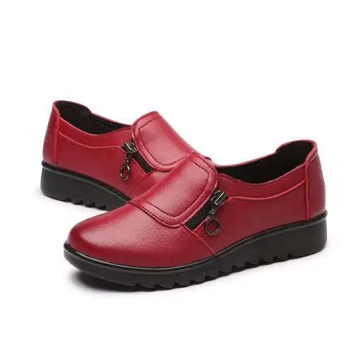 zapatos de cuero rojos para mujer en AliExpress Chile