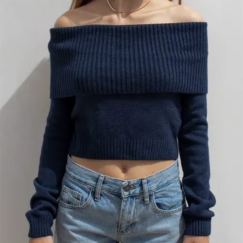 Sweater cuello bote para mujer en AliExpress Chile