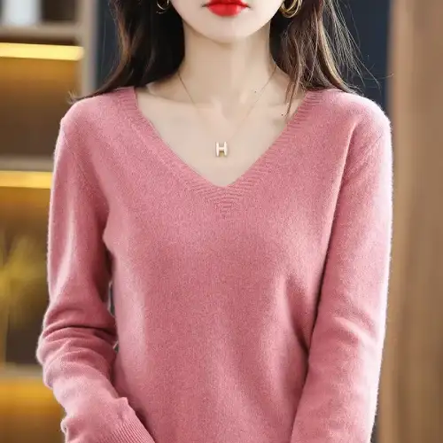 Sweater cuello v para mujer en AliExpress Chile