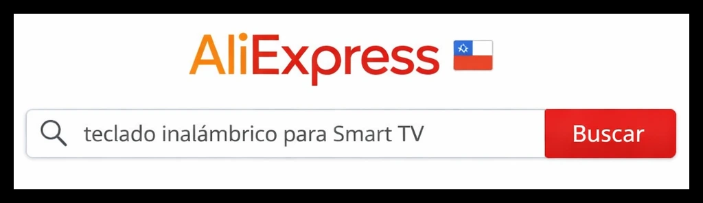 buscar teclado inalambrico para smart tv en AliExpess Chile
