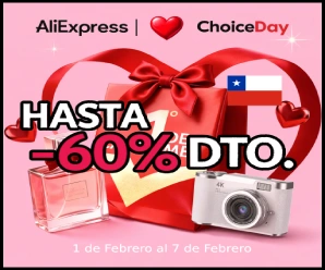 Choice Day AliExpress Chile: Cupones Febrero 2026