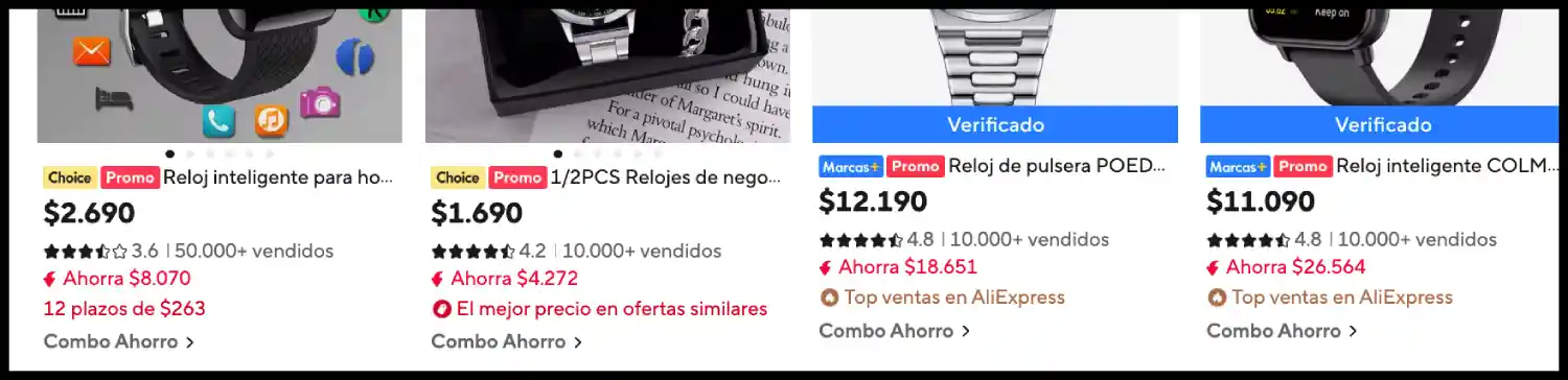 ver aliexpress en pesos chilenos