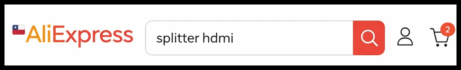 buscar splitter hdmi en AliExpress Chile