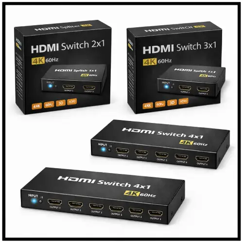 Splitter HDMI 4x1 en AliExpress Chile