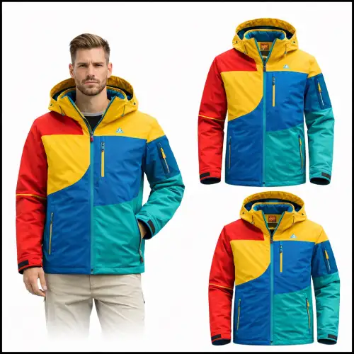 Chaqueta nieve multicolor hombre en AliExpress Chile