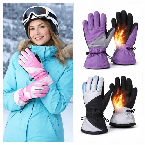 Guantes nieve mujer térmicos para climas extremos en AliExpress Chile