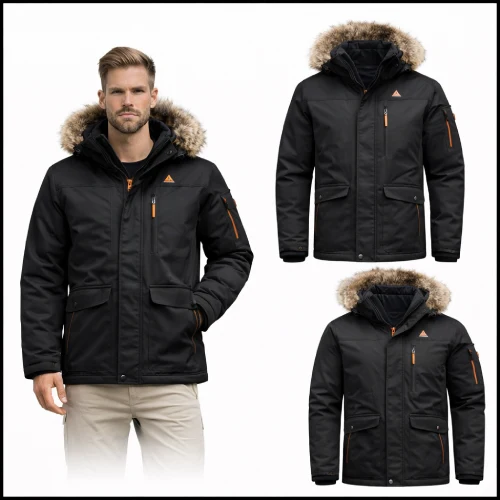 Parka nieve negra hombre en AliExpress Chile
