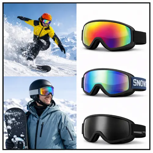 Antiparras snowboard: estilo, campo visual y resistencia en AliExpress Chile