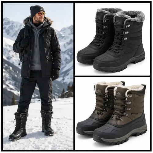 Botas para frío y nieve hombre en AliExpress Chile