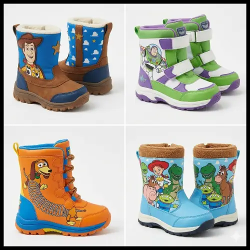 Botas de nieve niño con diseños infantiles como Toy Story en AliExpress Chile
