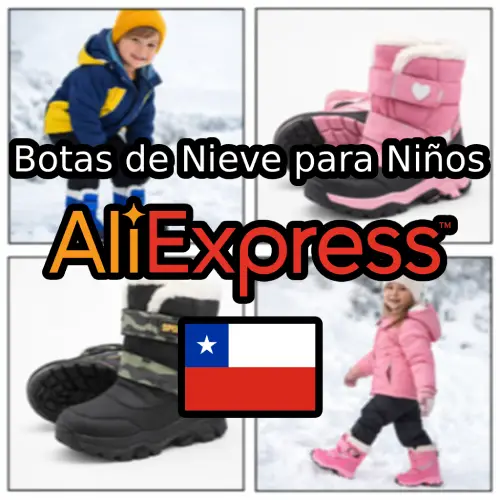 botas de nieve para niños en AliExpress Chile