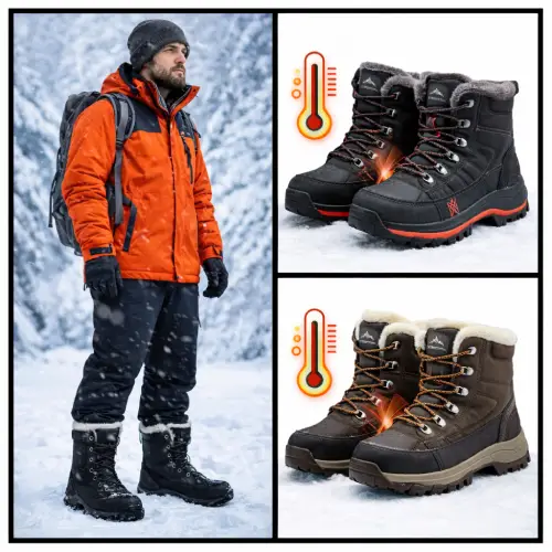 Botas nieve para hombre con aislamiento térmico en AliExpress Chile