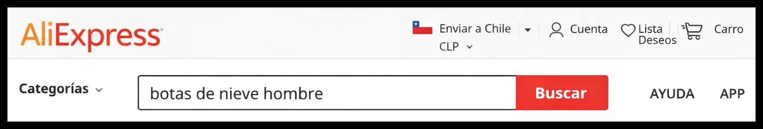 buscar botas de nieve para hombre en AliExpress Chile