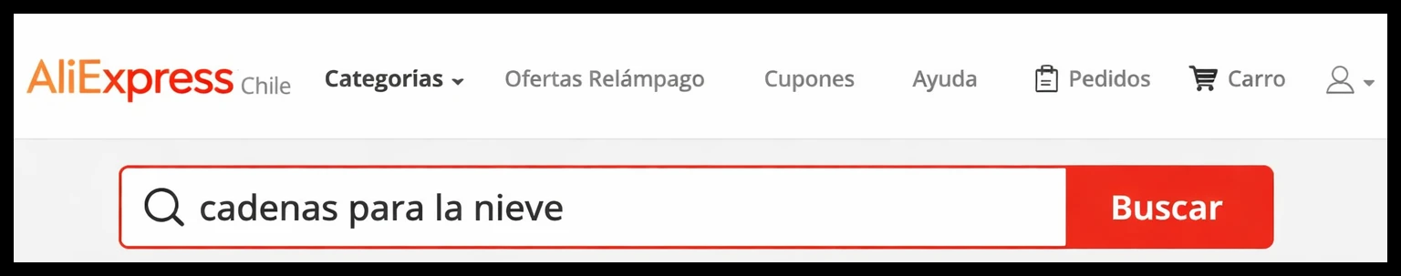 buscar cadenas para la nieve en AliExpress Chile