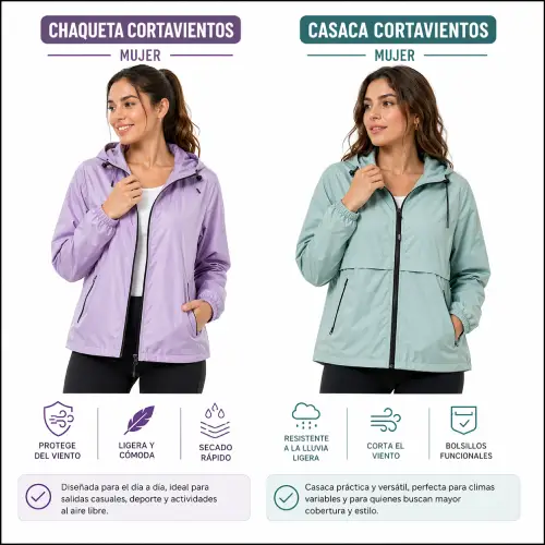 Chaqueta cortavientos mujer y casaca cortaviento mujer en AliExpress Chile