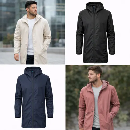 Cortavientos largo y delgado hombre en AliExpress Chile