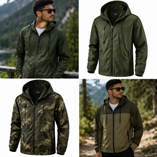 Cortavientos color verde y militar en AliExpress Chile