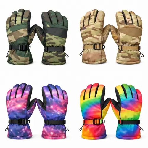 Guantes de nieve estilo militar y diseños llamativos en AliExpress Chile
