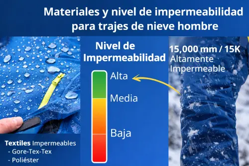 Materiales y nivel de impermeabilidad en AliExpress Chile