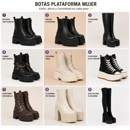 Botas plataforma mujer en AliExpress Chile