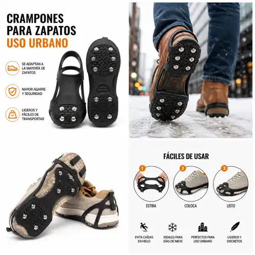 Crampones para zapatos y uso urbano en AliExpress Chile