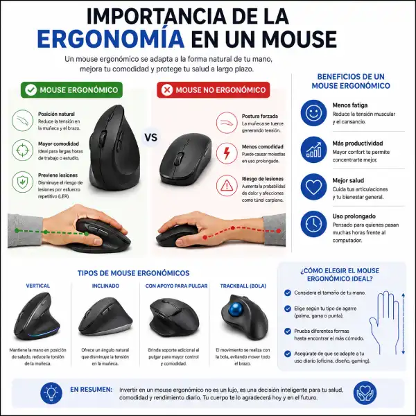 Importancia de la ergonomía en un mouse en AliExpress Chile