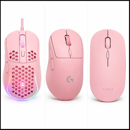 Mouse rosados para setups personalizados en AliExpress Chile