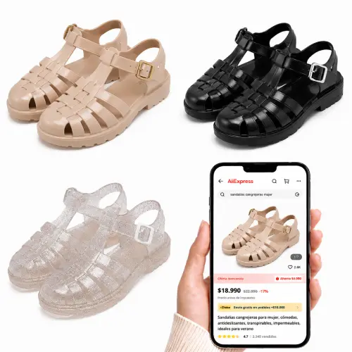 Sandalias cangrejeras mujer en AliExpress Chile