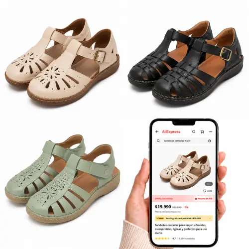 Sandalias cerradas mujer en AlIExpress Chile