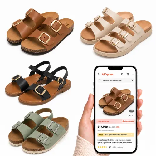 Sandalias con hebillas mujer en AliExpress Chile