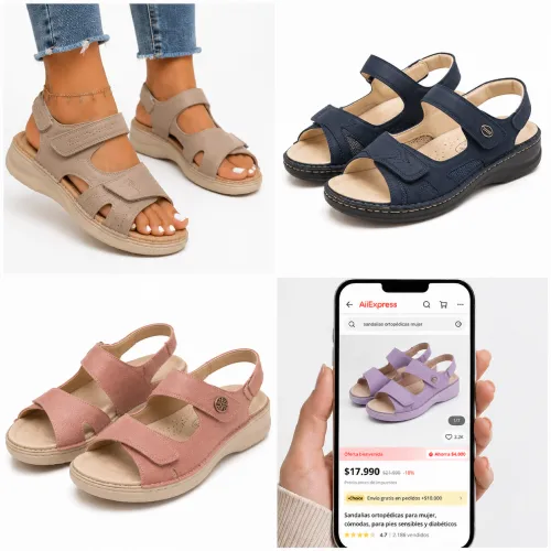 Sandalias cómodas, ortopédicas y para diabéticos mujer en AliExpress Chile