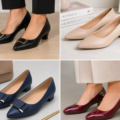 Zapatos formales mujer taco bajo para oficina y uso diario en AliExpress Chile