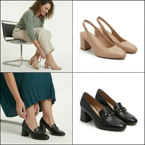 Zapatos taco medio mujer cómodos y versátiles en AliExpres Chile