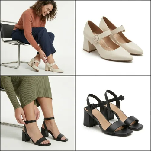 Zapatos mujer taco cuadrado cómodos y modernos en AliExpress Chile