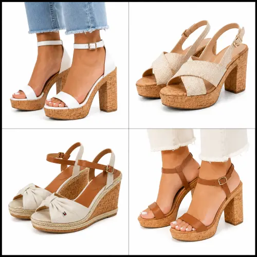 Zapatos con taco de corcho para looks relajados en AliExpress Chile