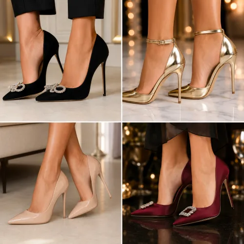 Zapatos taco aguja y taco fino para fiestas y eventos elegantes en AliExpress Chile