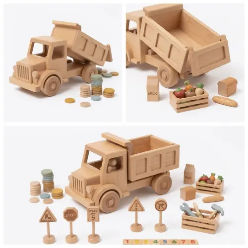 Camión de madera de juguete en AliExpress Chile