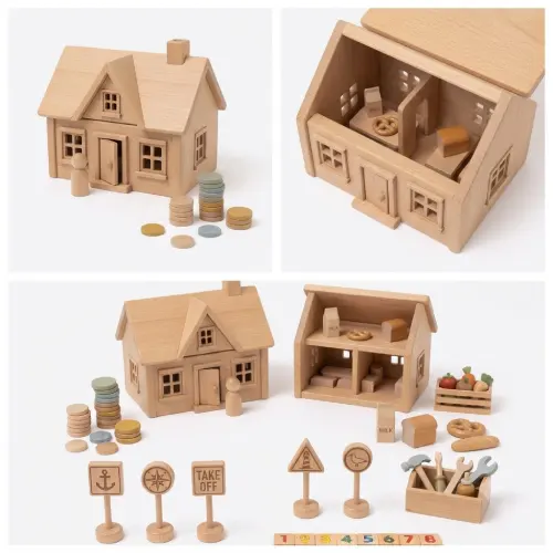 Casas de madera de juguete en AliExpress Chile