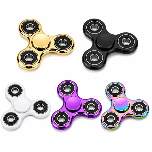 Fidget Spinner de colores: dorado, negro, blanco, morado y tornasol en AliExpress Chile